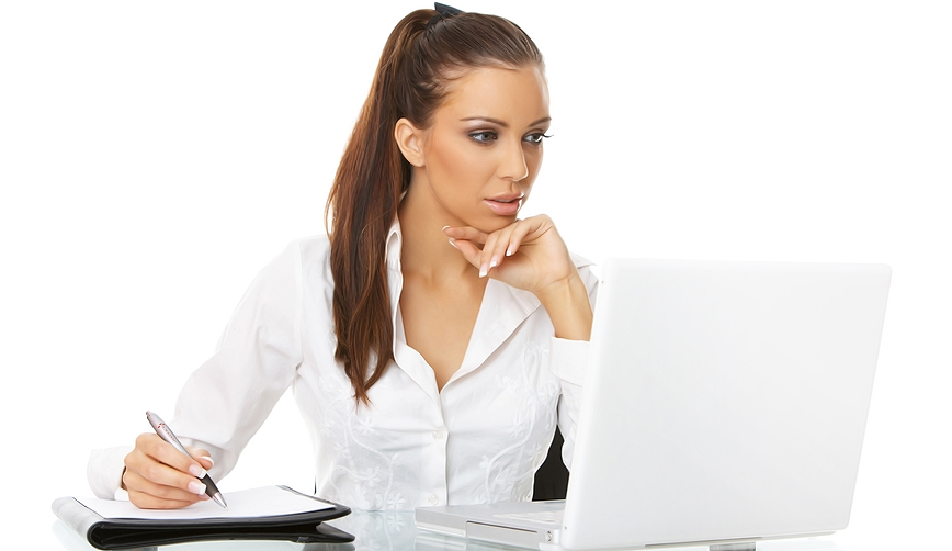 woman and laptop